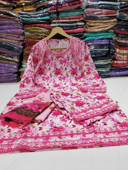 Embroidered Lawn 3PC Suit