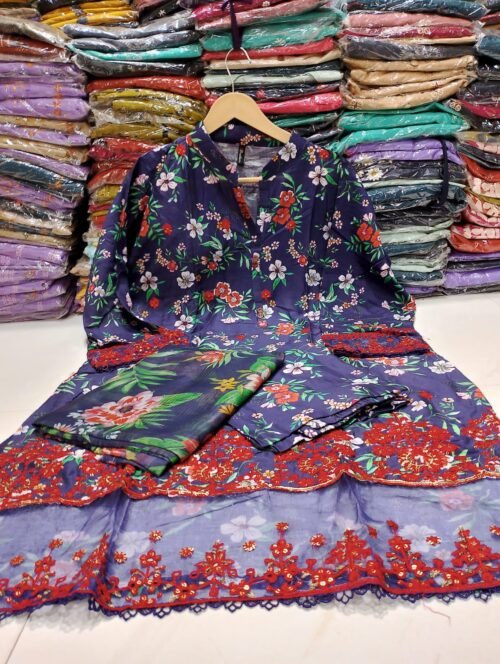 Embroidered Lawn 3PC Suit